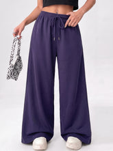 Wide leg loose fit Trouser - Navy Blue