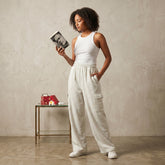 Terry Cargo Trouser - Grey