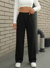 Straight fit signature trouser - Black