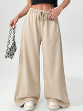 Wide leg loose fit Trouser - Beige