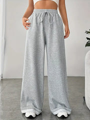 Wide leg loose Fit Trouser - Gray