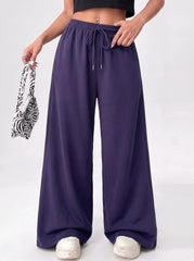 Wide leg loose fit Trouser - Navy Blue