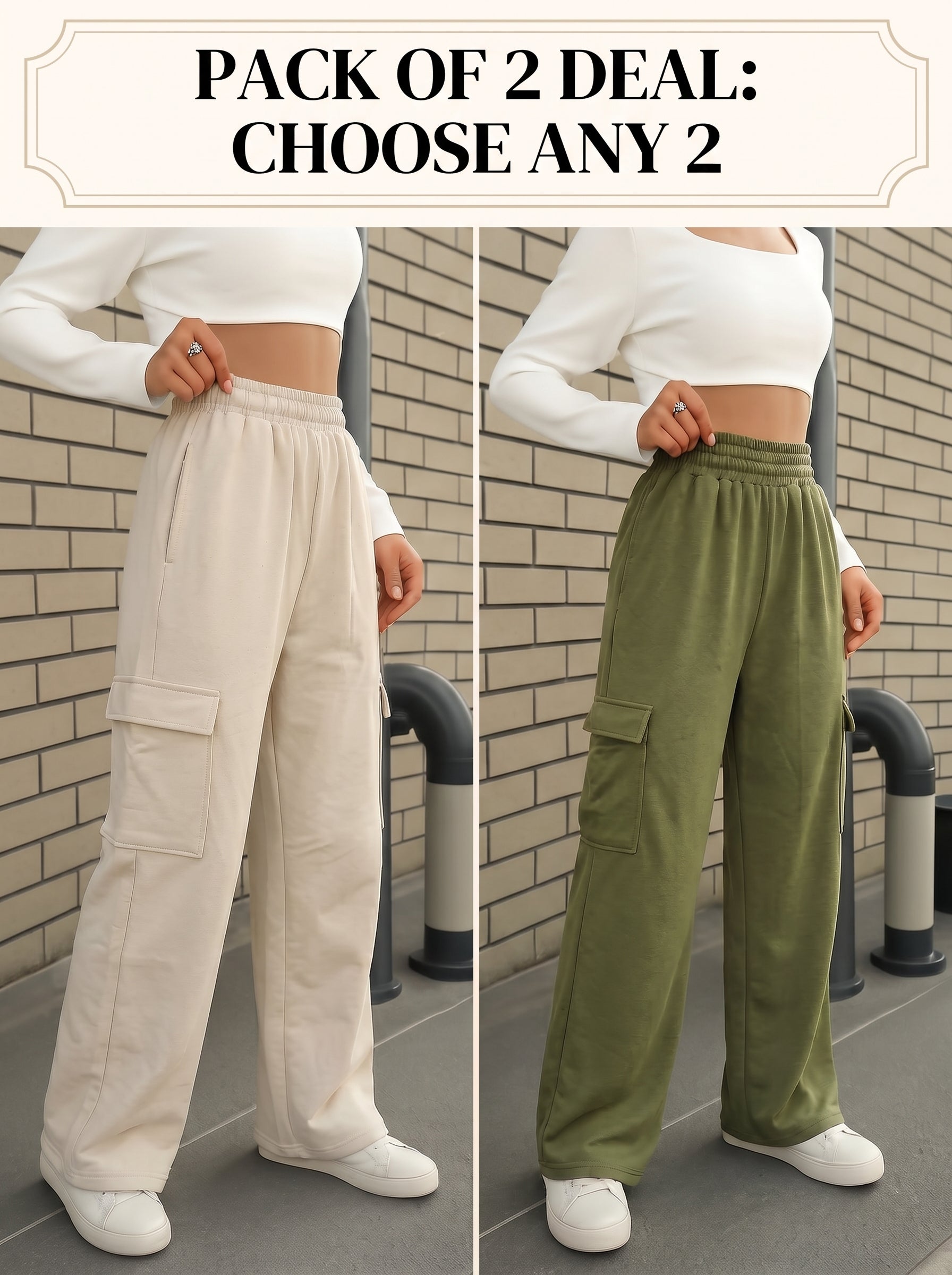 Pack of 2 Cargo Trousers