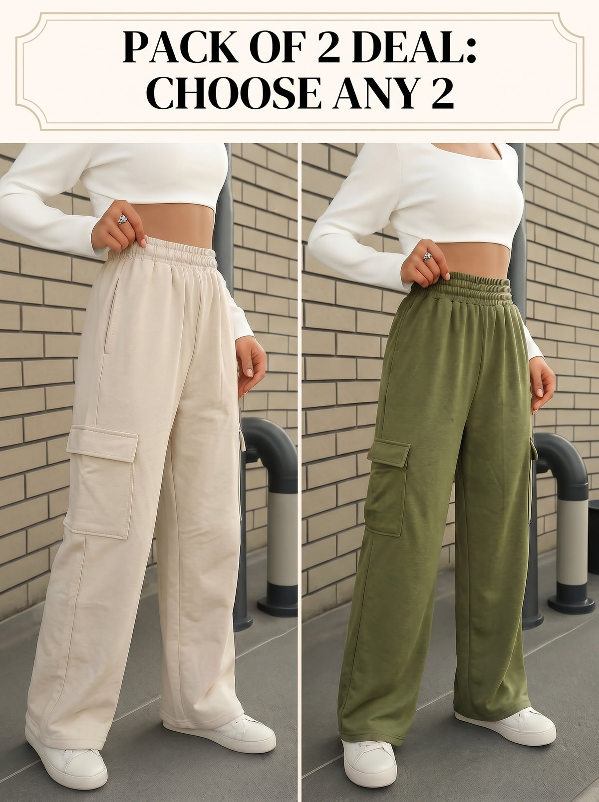 Pack of 2 Cargo Trousers