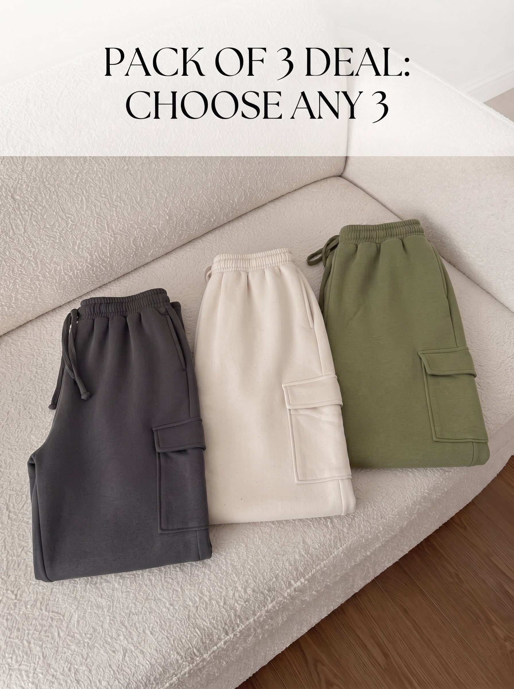 Pack of 3 Cargo Trousers