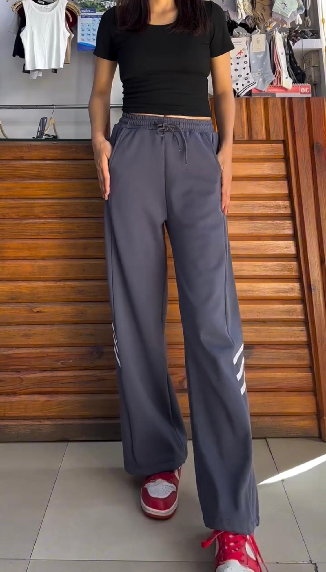 Striped Wide Leg Flapper