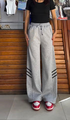 Striped Wide Leg Flapper