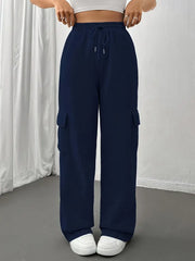 Double Pocket Cargo Trouser - Navy