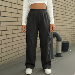 Terry Cargo Trouser - Black