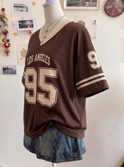 Brown "Los Angeles 95" Varsity Tee
