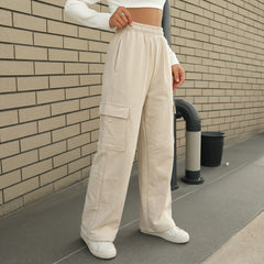 Terry Cargo Trouser - Beige