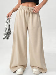 Wide leg loose fit Trouser - Beige