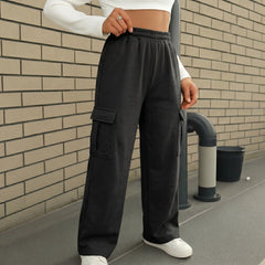 Terry Cargo Trouser - Black