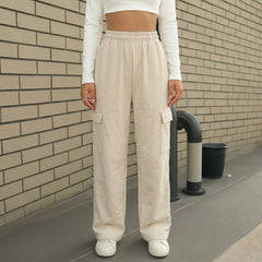 Terry Cargo Trouser - Beige